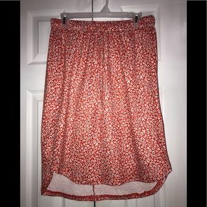 Tickled Teal: Drawstring Midi Skirt (NWOT)